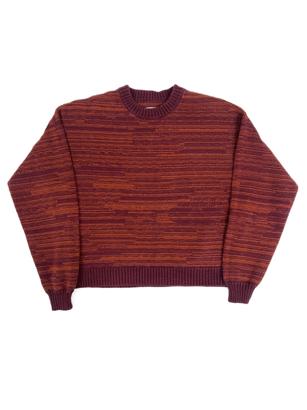 ✨ Frank and Oak 100% Cotton Sweater in Burgundy / Burnt Orange ✨